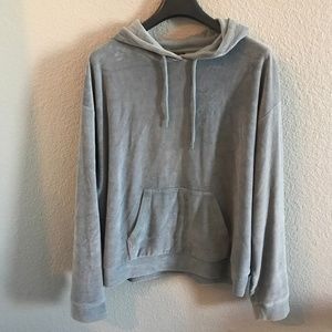 Topshop Velour Hoodie